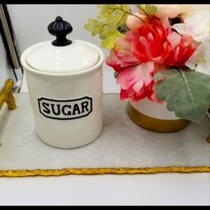 THL Classic French Sugar Canister Black Letters